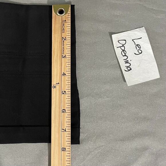 Isaac Mizrahi Live Size 10 Black Ponte Knit Pull On Pants Dark Straight Leg - Picture 13 of 13